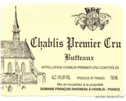 (image for) Francois Raveneau 1er Cru Butteaux 2018 [Jasper M 91-95] - WAS: $680++